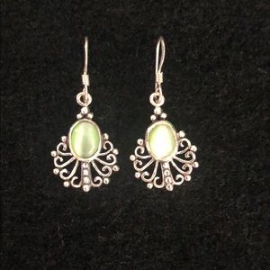 Green earrings